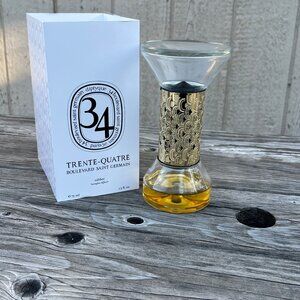 Diptyque 34 Boulevard Saint Germain Hourglass Diffuser 75ml With Box Like New